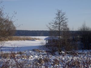 Frozen Volga River